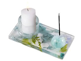 Molde silicona porta vela y porta sahumerio